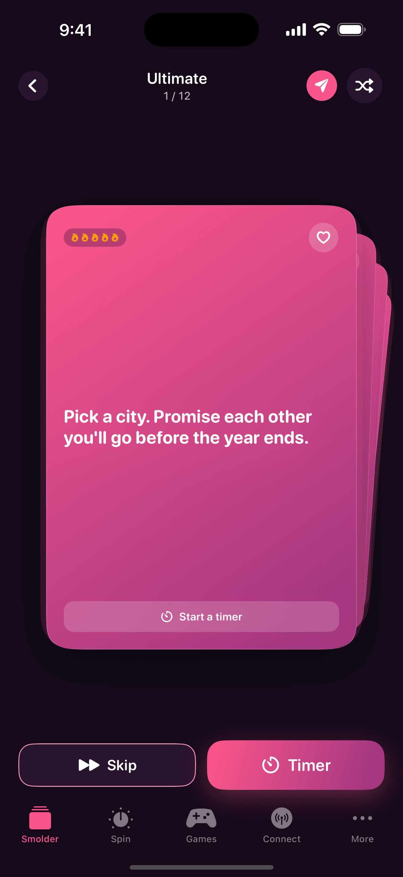 Ultimate card sample